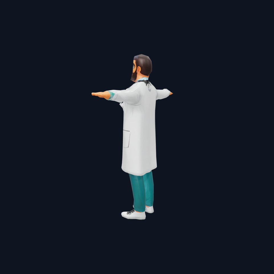 Doctor Character Model Pack with Detailed Outfit and Accessories